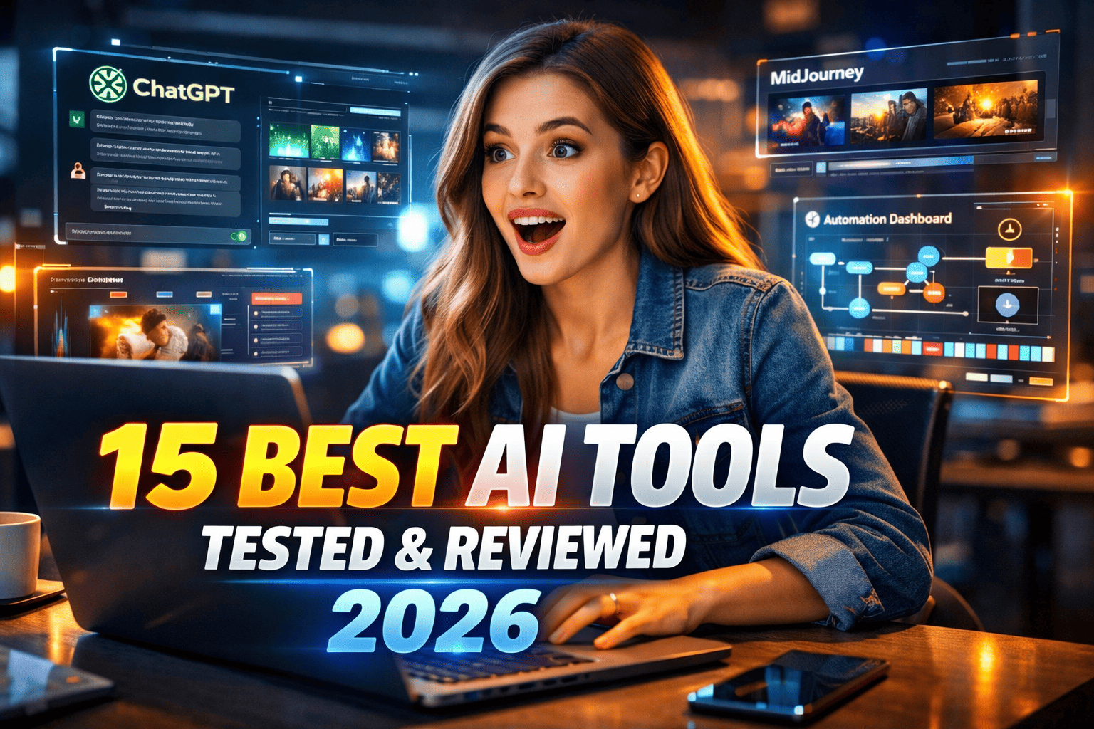 Best AI Tool Reviews 2026 showing powerful AI software tools tested and compared
