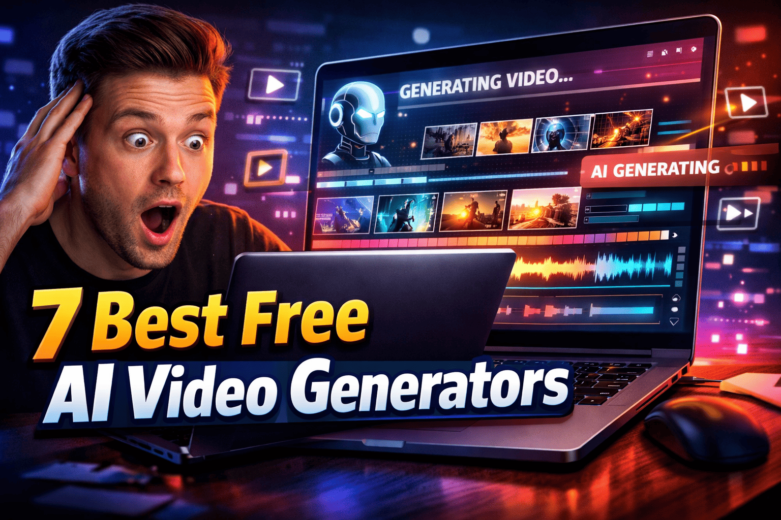 Free AI Video Generator creating videos from text automatically