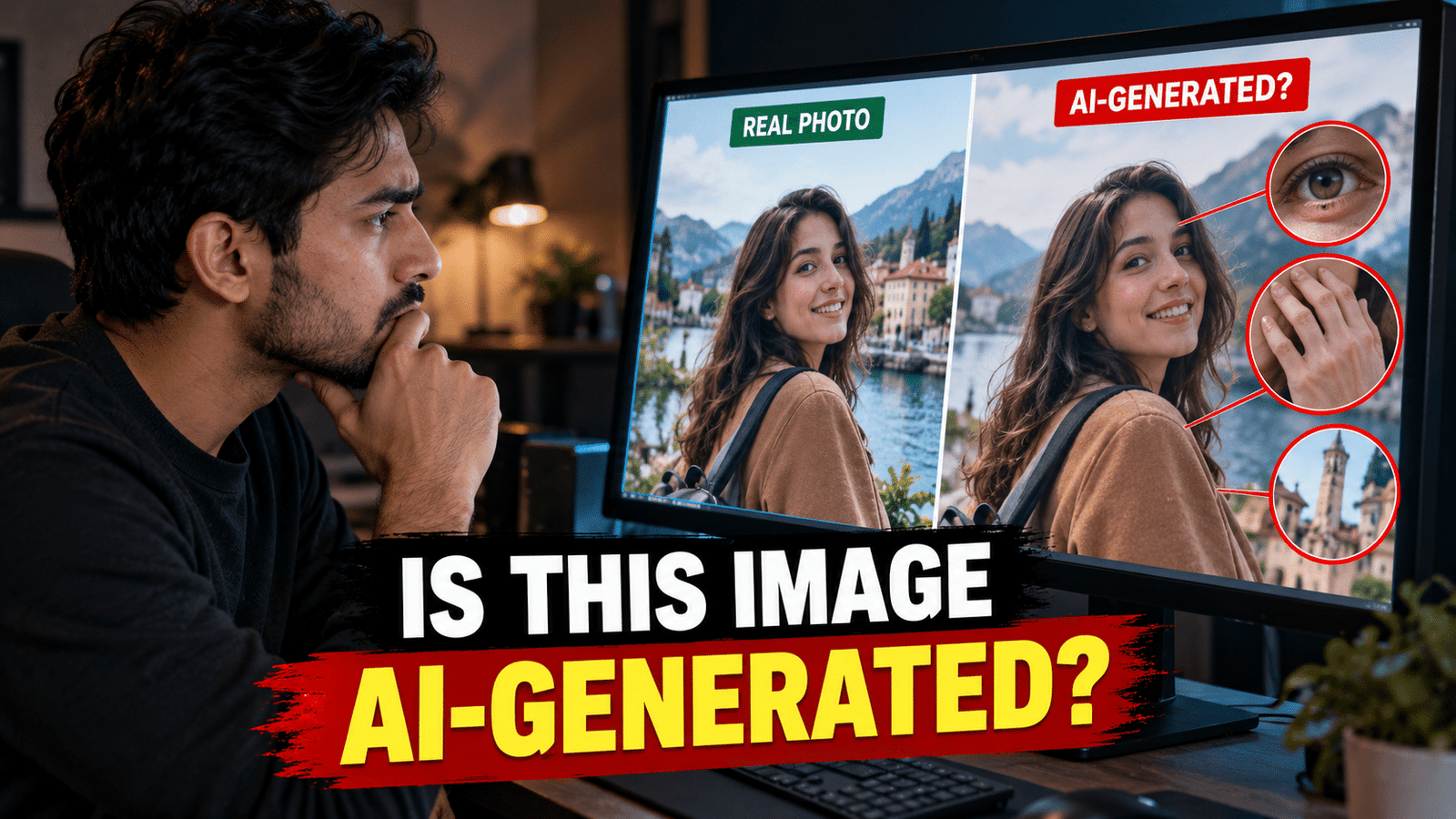 How to check whether an image or video is AI-generated using AI detection tools